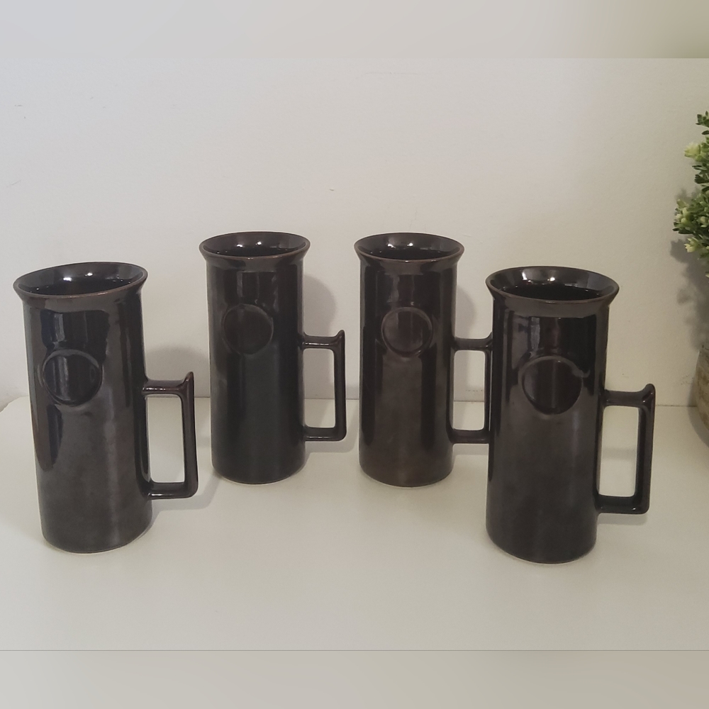Ceramic Set of 4 Mugs, New Zealand